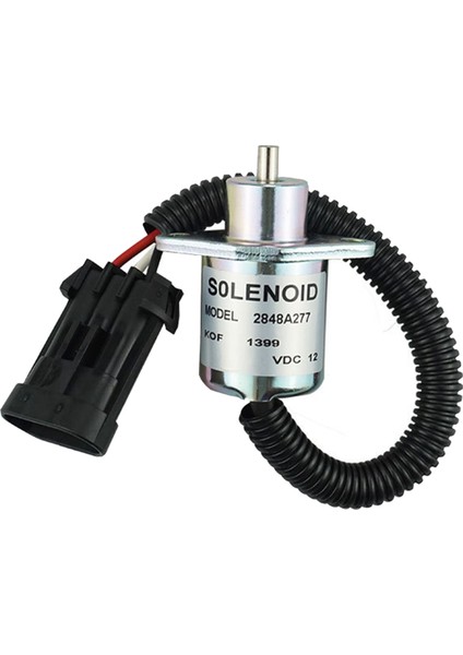 2848A278 Yakıt Kapatma Valfı Kapat Solenoid Valfı Tırtıl Için 12V 246 216 226 Perkins UB704 Motor (Yurt Dışından)
