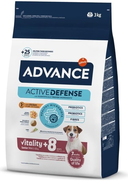 Mini Senior Tavuklu ve Pirinçli Yaşlı Köpek Maması 3kg