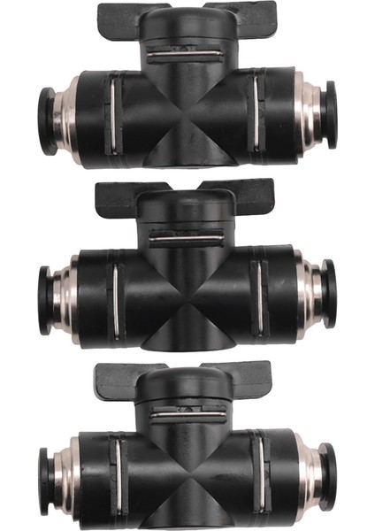 10MM Itme Valf Bilyalı Valf 10MM Hava Akış Kontrol Vanası Hızlı Bağlantı Valf Tüp Bağlantı Parçaları 3 Paket (Yurt Dışından) fiyatları