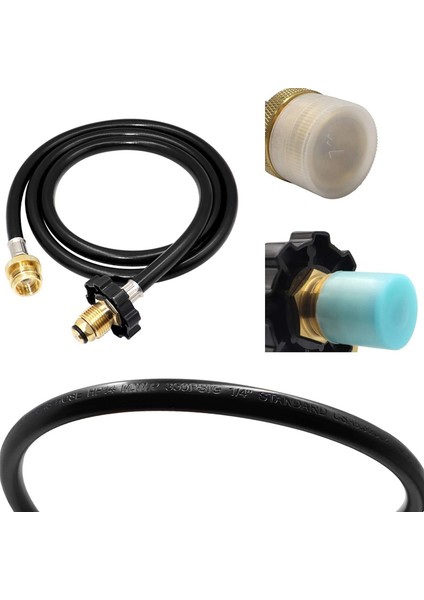 2 Paket 6ft Propan Adaptör Hortumu 1lb Ila 20LB, Arkadaş Isıtıcı Için Pol Erkek Bağlantı Hortumu, Coleman Sobası, Portatif Izgara (Yurt Dışından) fırsatları