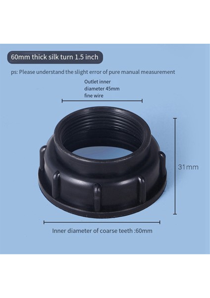 Hortum Musluk Valfi Için Dahili Iş Parçacığı Ibc Tank Bağlantı Parçaları Drenaj Adaptörü D (Yurt Dışından) fiyatları