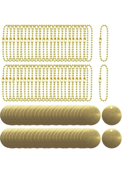 50PCS 1 Inç Pirinç Valf Etiketleri Delikli Boşluk Boş Vanalar, Ekipmanlar, Takım Anahtarları Etiketleme (Yurt Dışından)