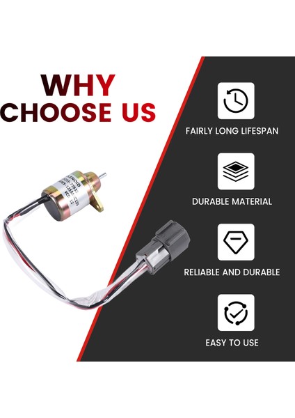 12V Flameout Solenoid Valf 1503ES-12S5SUC12S 119233-77932 Kubota Yangma Için Uygundur (Yurt Dışından) fırsatları