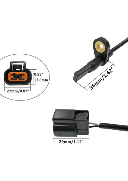 MR977399 &amp; MR977400 Mitsubishi Grandis (NA4W) 2004-2010 2.4l Için Arka Sol Sağ Abs Tekerlek Hız Sensörü (Yurt Dışından) fiyatları