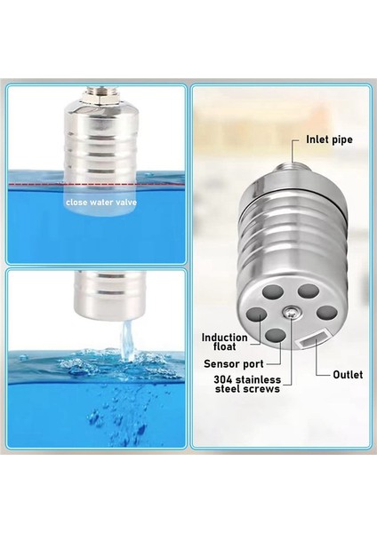 Otomatik Su Seviyesi Kontrol Şamandıra Vanası Otomatik Kapatma Top Mini Şamandıra Vanası Otomatik Su Seviye Kontrolörü 1/2inch (Yurt Dışından) modelleri