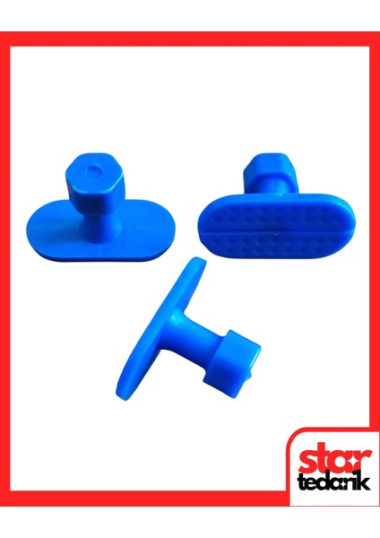 Pdr Boyasız Göçük Düzeltme Plastiği Düz Oval 35X17,5Mm Mavi 10 Adet