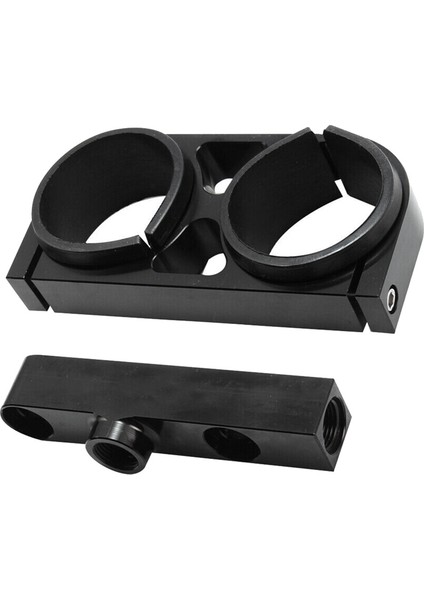 Kütle Alüminyum Çift Yakıt Pompası Kelepçesi Montaj Braket Çıkış Manifoldu 044 Için -Bosch 380LPH Için (Yurt Dışından) fırsatları