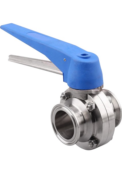 Mavi Tetik Sökümlü Kelebek Valfi Paslanmaz Çelik 304 Tri-Clamp (1,5 Inç Tri Kelime Kelebek Valfı) (Yurt Dışından) indirimleri