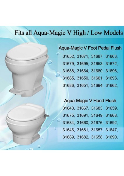 Aqua Magic V Tuvalet Parçaları Için Rv Tuvalet Valf Kiti 31705 31688 31687 (Yurt Dışından) modelleri