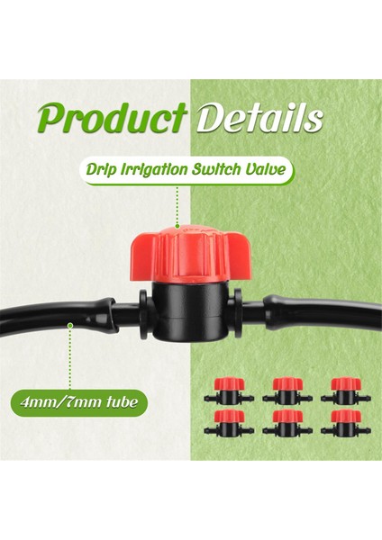 50PCS 1/4 Inç Dikenli Kapanma Valf Damla Sulama Boru Kuplaj Valfi 1/4 Inç Tüp Için Damlama Sulama Valfi (Yurt Dışından) fırsatları