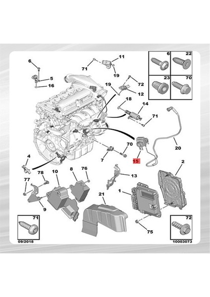 9830210580 Peugeot 308 408 508 Rcz Cıtroen C3 C4 C5 1922V6 V759537280 (Yurt Dışından) fiyatları