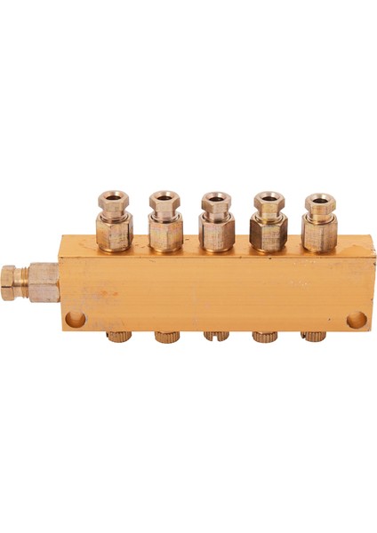 Yağlama Yağ Distribütörü Hava Basıncı Düzenleyici Distribütör Manifold Bloğu 6mm Giriş 4mm Out Yağ Piston Distribütörü Bahçecilik (1 Giriş 5 Çıkış) (Yurt Dışından) modelleri