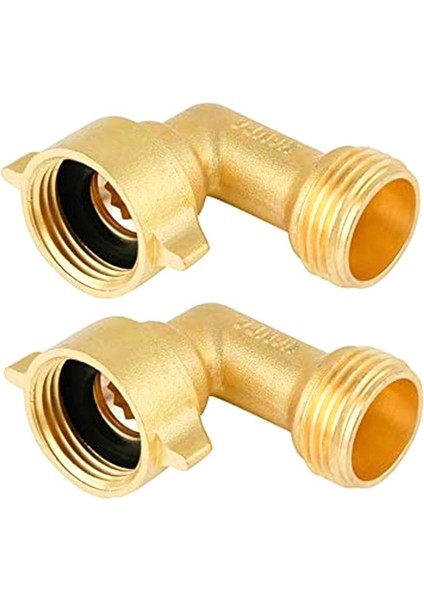 2pcs 90 Derece Bahçe Hortumu Dirseği 3/4 Inç Hortum Pirinç Bahçe Hortum Konnektörü Rv Su Bağlantıları ve Yerleşim Muslukları Için (Yurt Dışından)