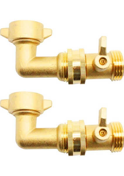 2pcs 90 Derece Bahçe Hortumu Dirseği 3/4 Inç Hortum Pirinç Bahçe Hortum Konnektörü Rv Su Bağlantıları ve Yerleşim Muslukları Için (Yurt Dışından) fırsatları