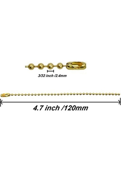 25PCS 1.5 Inç Pirinç Valf Etiketleri Delikli ve 25PCS ile Boş Damgalayan Boru Vanaları Için 2,4 mm Metal Bilyalı Zincirler, Ekipman (Yurt Dışından) indirimleri