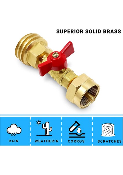 Valflı 1 Lb Ila 20 Lb Propan Tank Adaptörü, 1 Lb/16.4 Oz Tek Kullanımlık Atma Silindiri Için Evrensel Dönüştürücü Evrensel (Yurt Dışından) fiyatları