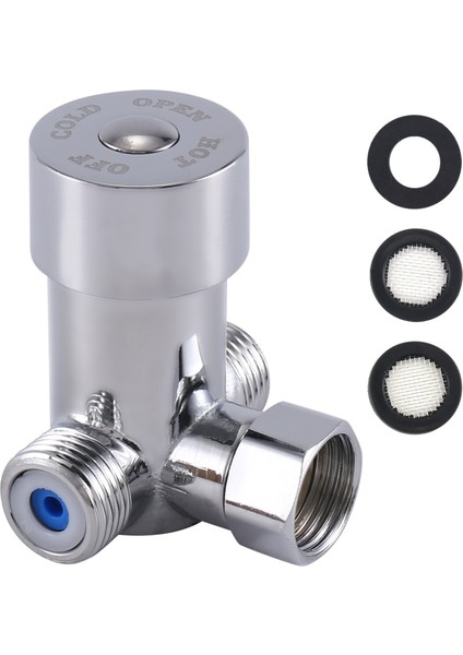 G1/2 Sıcak Soğuk Su Karıştırma Valfı Termostatik Karıştırıcı Otomatik Musluk Için Sıcaklık Kontrolü (Yurt Dışından)