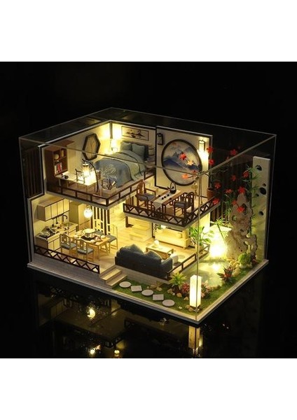 3D Minyatür Dollhouse Mobilya Bitki LED Cottage Fantasy Oyuncak Çocuklar Için Hediye (Yurt Dışından) fiyatları
