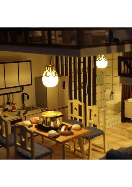 3D Minyatür Dollhouse Mobilya Bitki LED Cottage Fantasy Oyuncak Çocuklar Için Hediye (Yurt Dışından) fırsatları