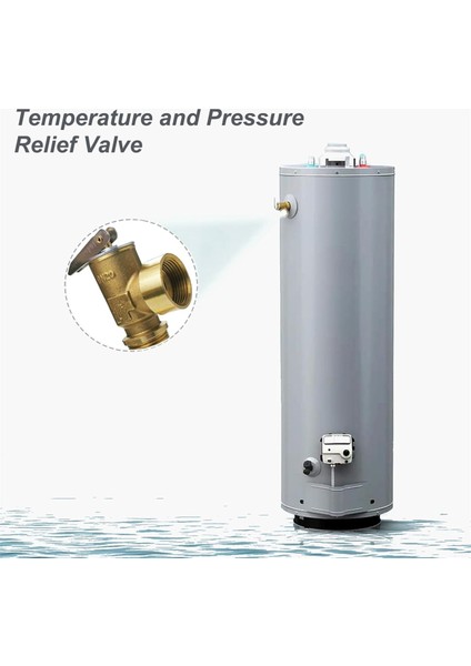 Rv Sıcak Su Isıtıcı Sıcaklık Basınç Tahliyesi Valfi Güvenlik Vanası 150PSI Için Rv Otomatik Güvenlik Tahliyesi Valfı 3/4inch Npt (Yurt Dışından) indirimleri