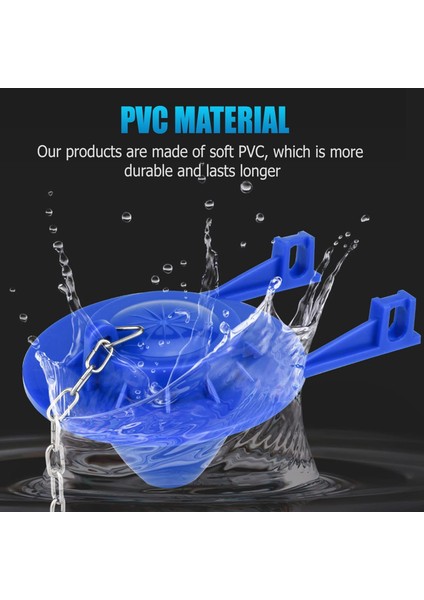 Tuvalet Sineklik Yedek Kiti, 2 Adet Yükseltme Pvc Malzeme 2 Inç Evrensel Amerikan Standart Tuvalet Tankı ile Uyumlu (Yurt Dışından) fırsatları