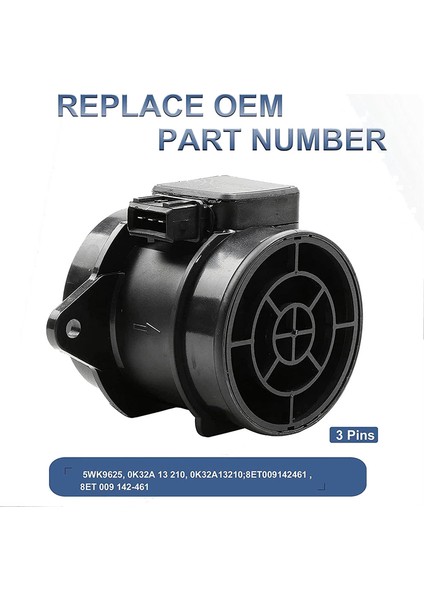 0K32A13210 Maf Kütle Hava Akış Sensörü Ölçer 2001-2005 Kıa Rıo 1.5l 1.6l 74-10054 5WK9625 (Yurt Dışından) indirimleri