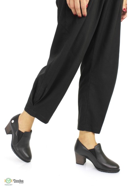 Mammimia Kadın Kışlık Klasık Kalın Topuklu Ortopedik Hakiki Deri Ayakkabı M26/KA3385 modelleri