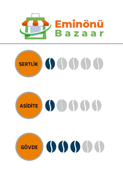 Brezilya Dark Filtre Kahve (Çekirdek) 750 gr