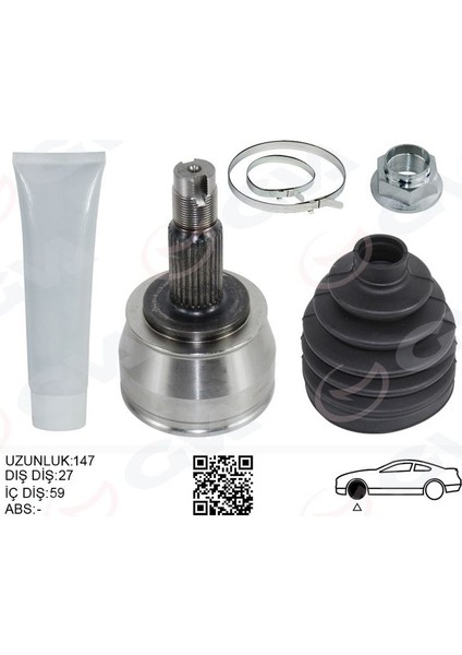 4429052K - Aks Kafası Ön Sağ-Sol Fıat Doblo 10 500×14 Alfa Romeo 166 05 Jeep Renegade 14 Compass 17 Opel Combo 12 1.4 1.6d Mtj 2.0d Mtj