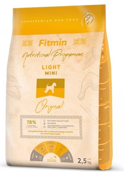 Mini Light Taze Tavuk Etli Ufak Irk Light Köpek Maması 2,5 kg