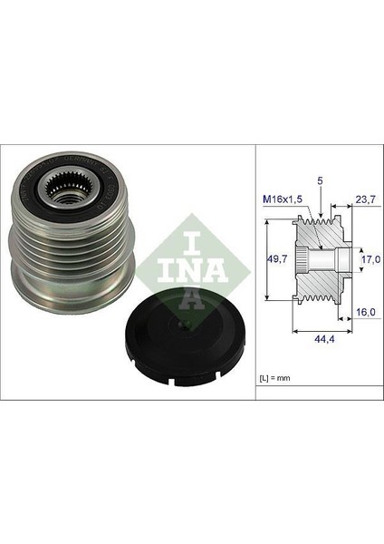 535001110 - Alternator Kasnagı Mercedes A-Class W168 98 04