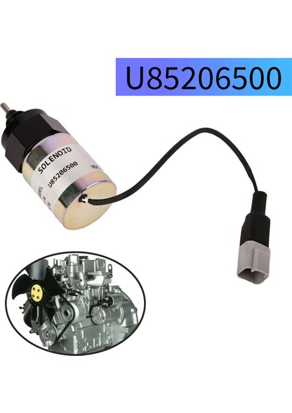 12V Gaz Kebce Solenoid Aktüatör U85206500 Perkins 400 Serisi 403D-15, 404D-22, 404D-22T, 404D-22TA, 404F-22 (Yurt Dışından) fırsatları