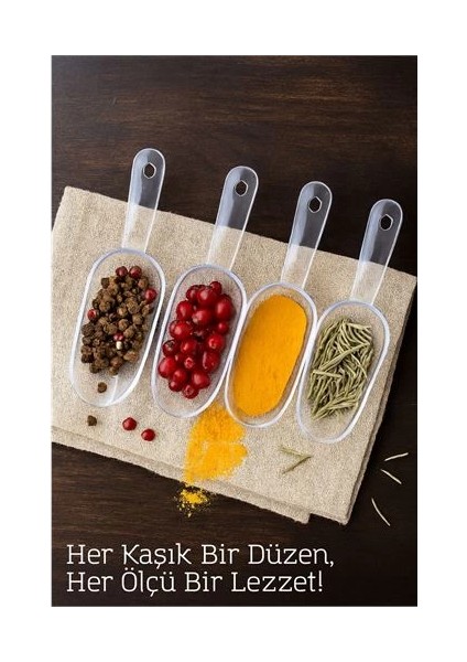 Bfs Şeffaf Baharat Kaşığı – Küçük Erzak Küreği