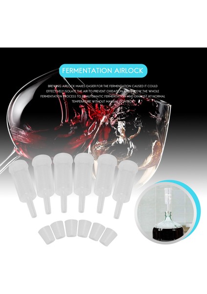 Fermantasyon Havayolu, 6 Paket Bira Havayolu Şarap Bira Havayolu Kauçuk Hava Kilidi Durdurucu Carboy Bung Ikiz Kabarcık Şarap Yapımı Için, Bira Bira Cam Carboy Fermentor (Yurt Dışından) fiyatları