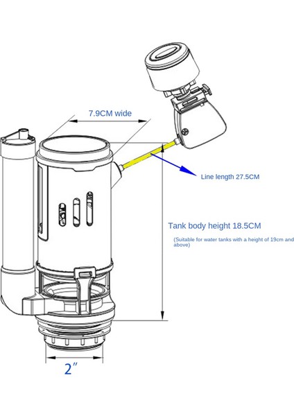 Koltuklar Tuvalet Vanaları Evrensel Su Deposu Çift Dolgu Tahliye Vanaları Düğmesi Su Deposu Parça Ev Koltukları Tuvalet (Yurt Dışından) fırsatları
