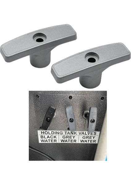 2set Gri Rv Atık Valf Tutma Atık Valf Uzatma Çubuğu Rv Parçalar Tank Hortum Saplama (Yurt Dışından) fırsatları