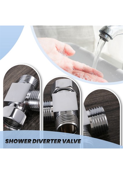 Pirinç 3 Yollu Su Saptırıcı Adaptörü Hızlı Bir Şekilde Kurulum Banyo Duş Bidet Açısı Yedek Valf Konnektörü (Yurt Dışından) indirimleri