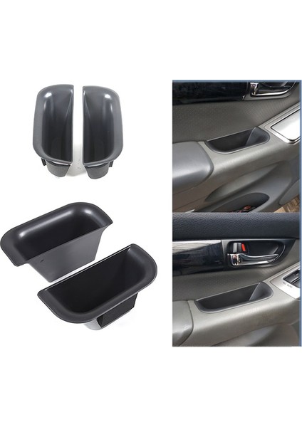 Toyota Land Cruiser Prado FJ120 2003-2009 Için Araba Kapısı Kolu Saklama Kutusu Organizatör Tepsisi, Ön+Arka Kapı (Yurt Dışından) modelleri
