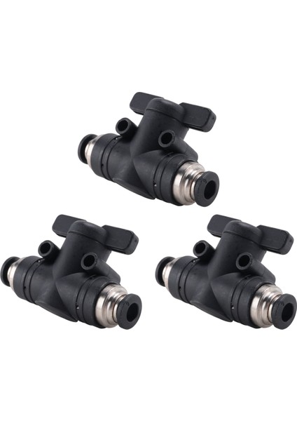 6mm Itme Valf Bilyalı Valf 6mm Hava Akış Kontrol Vanası Hızlı Bağlantı Valf Tüp Bağlantı Parçaları 3 Paket (Yurt Dışından) fiyatları