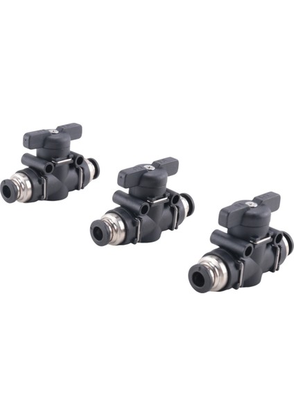 6mm Itme Valf Bilyalı Valf 6mm Hava Akış Kontrol Vanası Hızlı Bağlantı Valf Tüp Bağlantı Parçaları 3 Paket (Yurt Dışından) modelleri