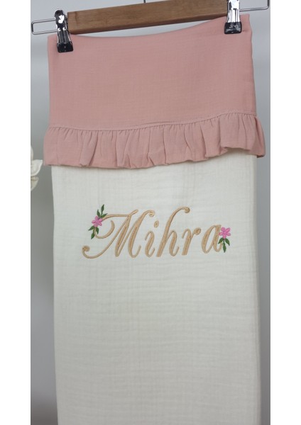 Müslin Yeni Doğan 4katlı Organik %100PAMUK Kişiye Özgü Nakışlı Hastane Çıkış Seti (Papatya Model-11) modelleri