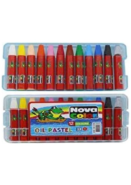 Nc-2130 12 Renk Pastel Boya Plastik Kutuda Çocuklar İçin Eğlenceli fiyatları