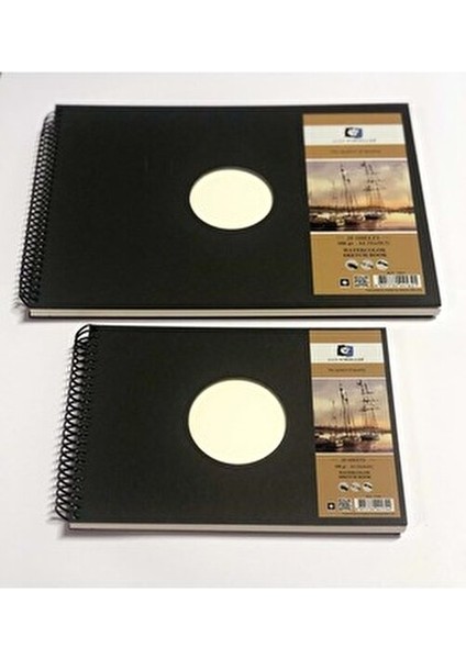 Suluboya Defteri A4 Sert Kapak 300 GR 20 Yaprak Siyah Renkli Tasarım fiyatları