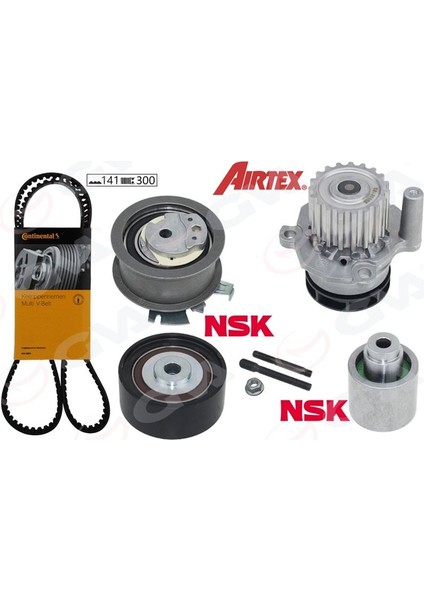 59WPK7513 - Devirdaimli Eksantrik Gergi Kiti Passat-Jetta-Golf5-Octavıa-A3-A6 2.0tdı 07-11 Bkp-Bkd-Bre-Blb