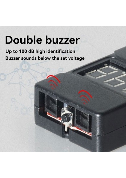 Bbx1-8s 1-8s 2ın1 Lıpo Pil Voltaj Test Cihazı/düşük Voltaj Buzzer Alarmı/pil Voltaj Damalı Çift Hoparlör, (Yurt Dışından) indirimleri