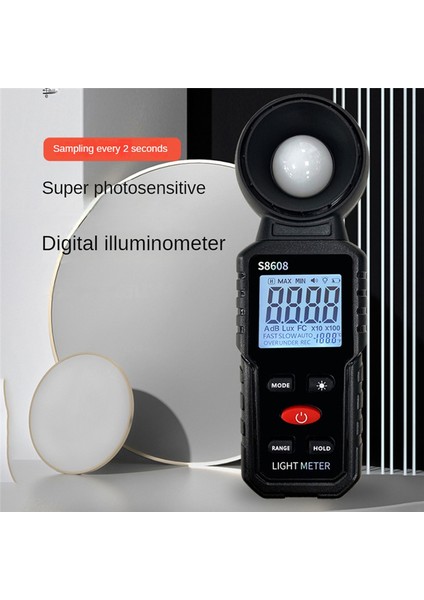 Dijital Aydınlık Işık Metre Test Cihazı 200.000 Lux Metre Luxmeter Aydınlatma Yoğunluğu Parlaklık Ölçüm Aracı (Yurt Dışından) fiyatları