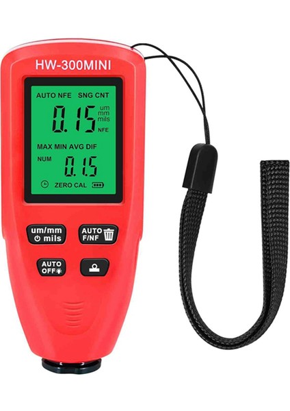 HW-300MINI Kaplama Kalınlık Göstergesi 0-2000UM Ölçüm Boya Araçları Taşınabilir Araç Kaplama Kalınlığı Ölçücü Siyah (Yurt Dışından) modelleri
