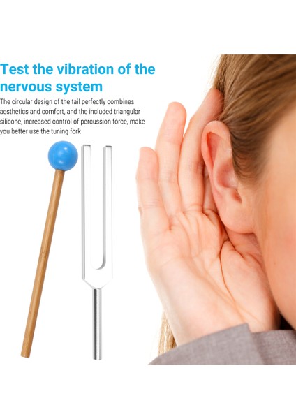 432 Hz Hammer ile Çatal Tuning Çatal, Ses Iyileştirme Terapisi ve Yoga, Alüminyum Alaşım Ayarlama Çatal Gümüş (Yurt Dışından) fırsatları