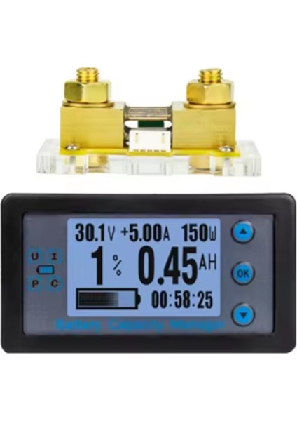 Enerji Ölçer 100A Ampermetre Voltmetre Wattmetre Dijital Multimetre 8-120V Pil Test Cihazı Şantlı (Yurt Dışından) fiyatları