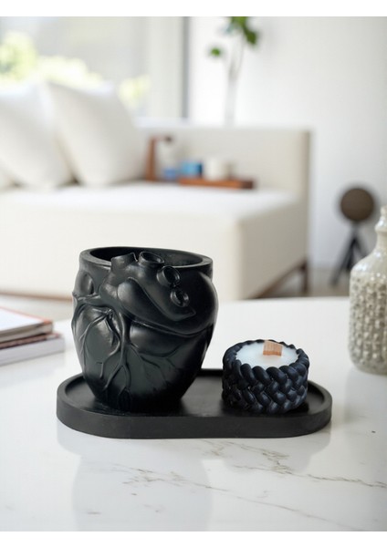 Dekoratif 3’lü Set, Modern Ev & Ofis Aksesuarı, Çok Amaçlı Kullanıma Uygun Şık ve Estetik Obje